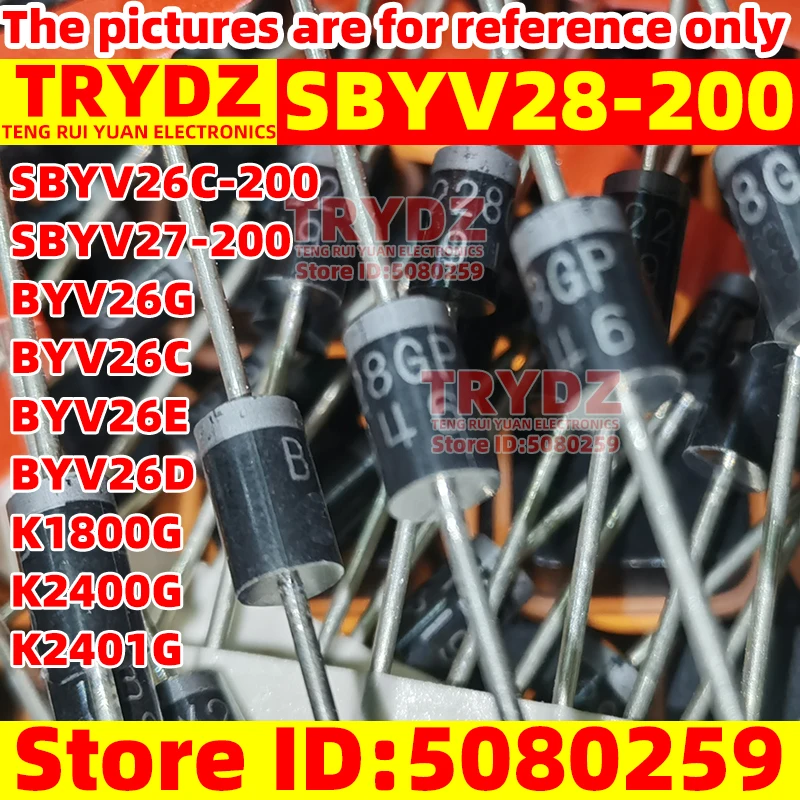 200-20pcs Novo SBYV28-200 SBYV26C-200 SBYV27-200 BYV26G BYV26C BYV26E BYV26D K1800G K2400G
