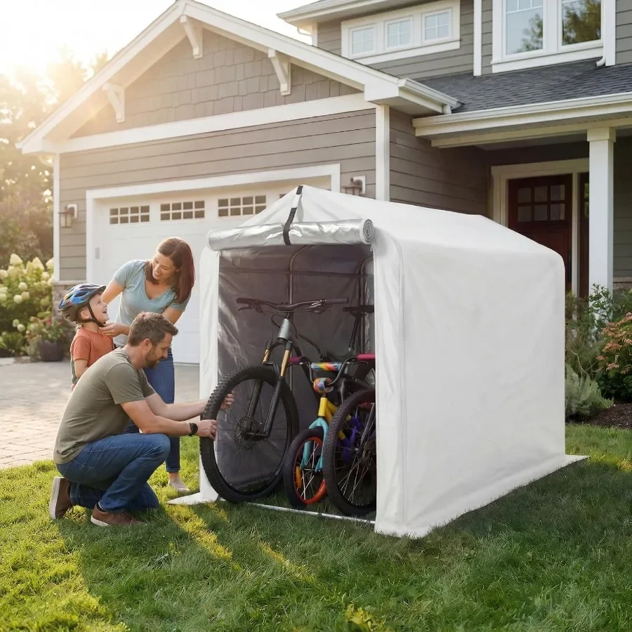 Small Portable Shed Bike Tent 420D Oxford Fabric 4000PU