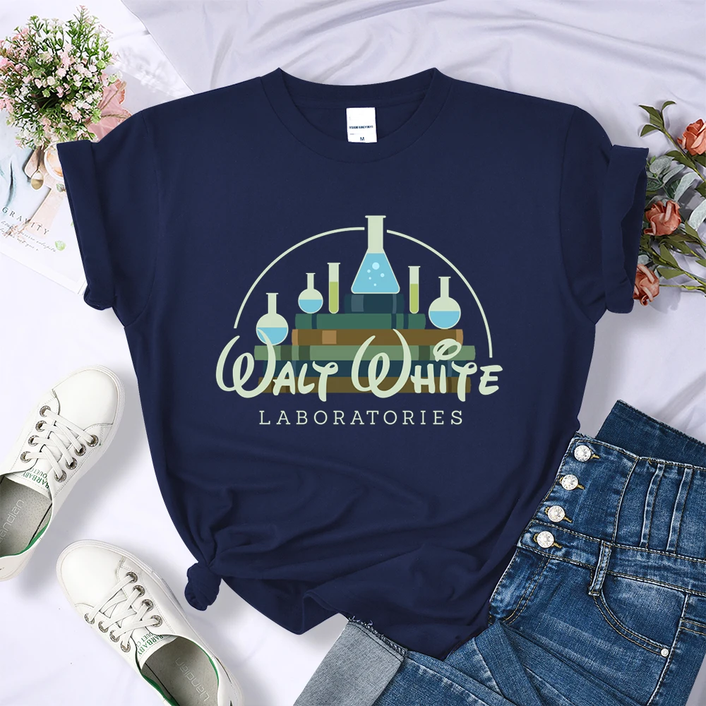 Walter White Chemical Laboratory Female T-Shirts Summer Soft Short Sleeve Breathable Casual Tee Shirt Fashion Cool Tshirt Women