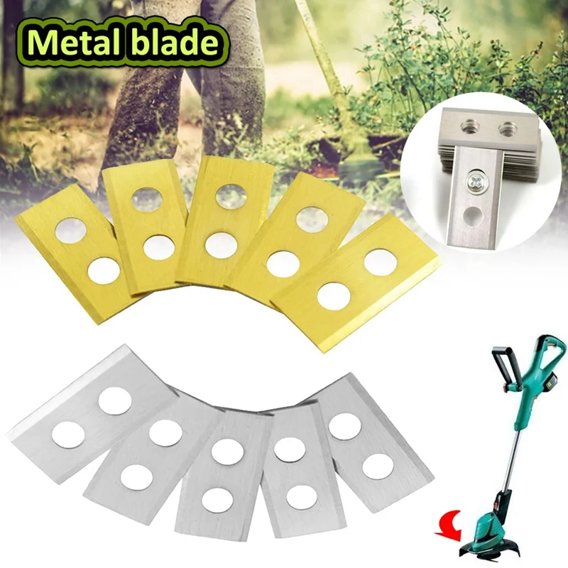 9 Pcs Lawn Robot Blade Plating Lawn Mower Replacement Blade For Worx Landroid Robot Mower Parts Accessories Blade Gold