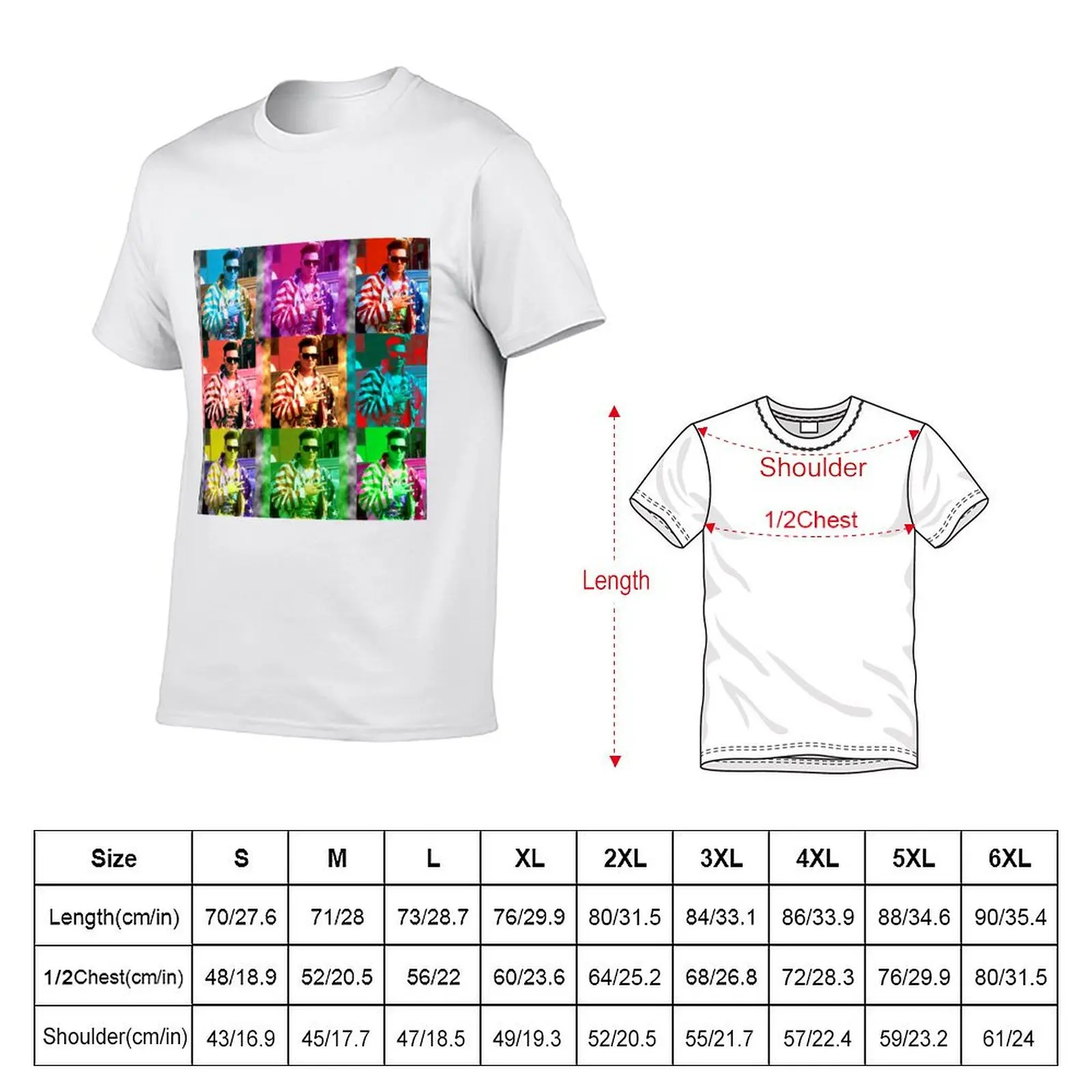 Vanilla Ice Collage T-Shirt Plus Size Outdoor Casual Top