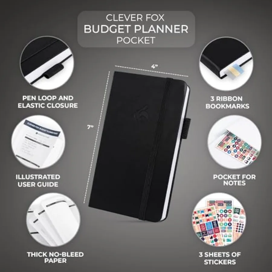 Budget Planner Pocket Mini Expense Tracker Notebook. Monthly Budgeting Organizer, Finance Logbook and Accounts Book, Small view 2