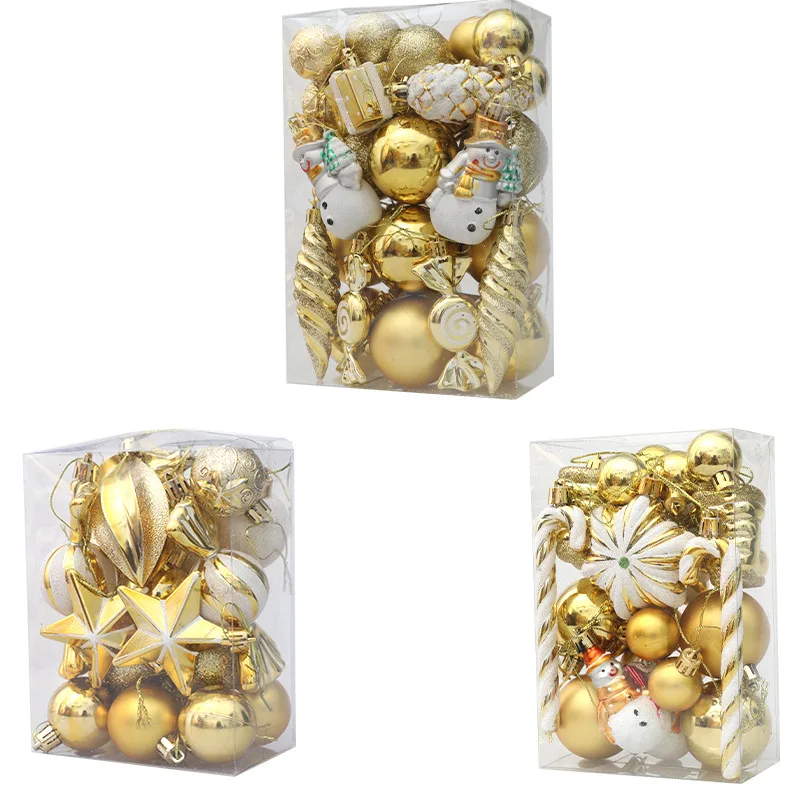 Christmas Decoration Christmas Tree Ball Pendant Candy Vine Pinecone Jewelry Set Christmas Home Decoration Pendant Gift Box