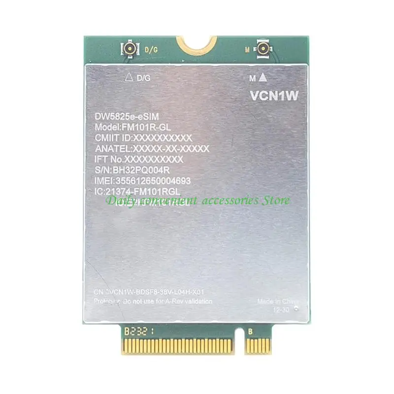 

97QB FM101R-GL DW5825E Двухдиапазонный модуль 4G Мобильные широкополосные адаптеры Пластиковый корпус