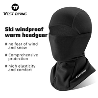 WEST BIKING Winter Warm Balaclava Face Mask Motorcycle Bike Helmet Inner Cap Windproof Breathable Headgear Outdoor Sport Gear