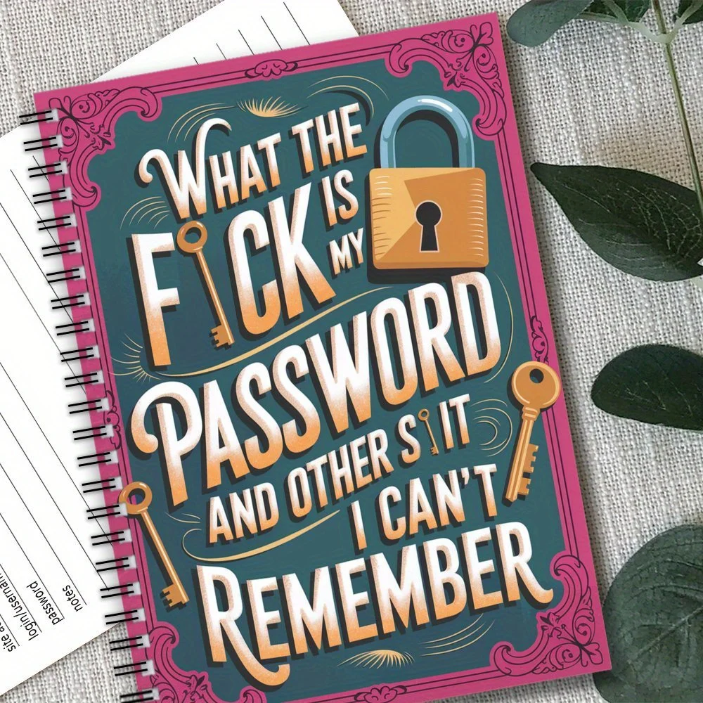 1 قطعة كلمة المرور الحلزونية دفتر تسجيل المواد الورقية ل عنوان موقع الإنترنت سجل في التفاصيل سجل القصاصات عدة اللوازم الحرفية