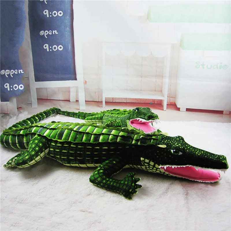 MACH-2Pcs 100Cm Stofftier Echtes Leben Alligator Plüsch Simulation Krokodil Kawaii Kreative Kissen Für Kinder