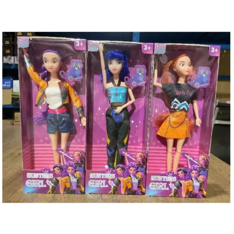 

2026 anime k pop Demon hunters Witch Hunter Group High appearance Glue doll doll Girl's heart Decorative doll Holiday Gifts