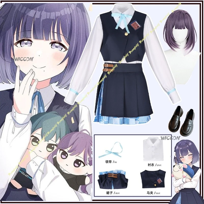 

Anime Game Gakuen IDOLM@STER Misuzu Hataya Cosplay Costumes Girls Wig Suit Dress Uniform Party Women Stage Christmas Halloween