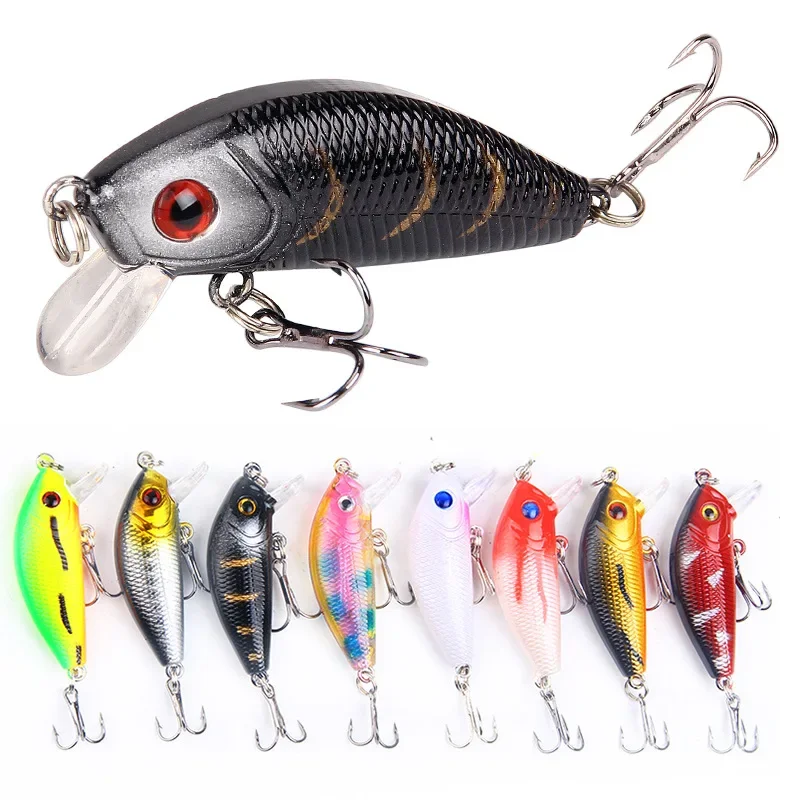 1PCS Lure Bait Floating Mino 5cm/4.2g Simulation Rock 8-color ABS Fake Hard Bait Fishing Gear Product