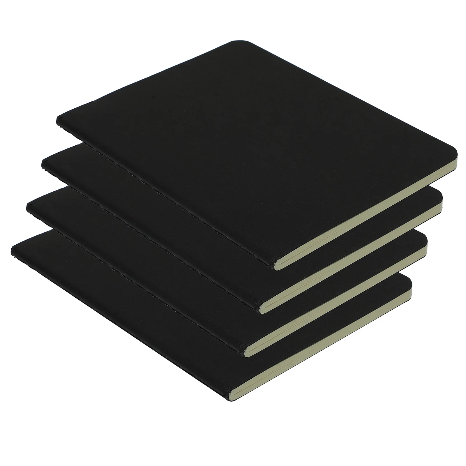 4 Pcs Blank Notepad Large Sketchbook Ordinary Sketching Sketchbooks Paper Travel The Notebook