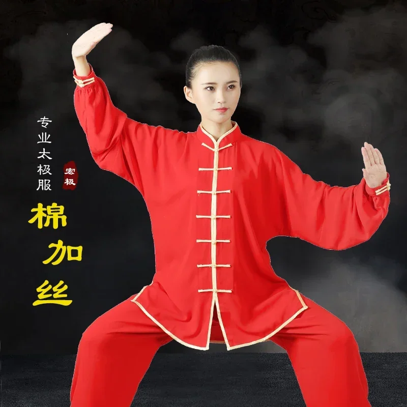 Uniforme de Taichi Kung Fu, ropa tradicional china de 17 colores, traje de KungFu de manga larga para hombres Wushu, uniformes de Tai Chi MN3