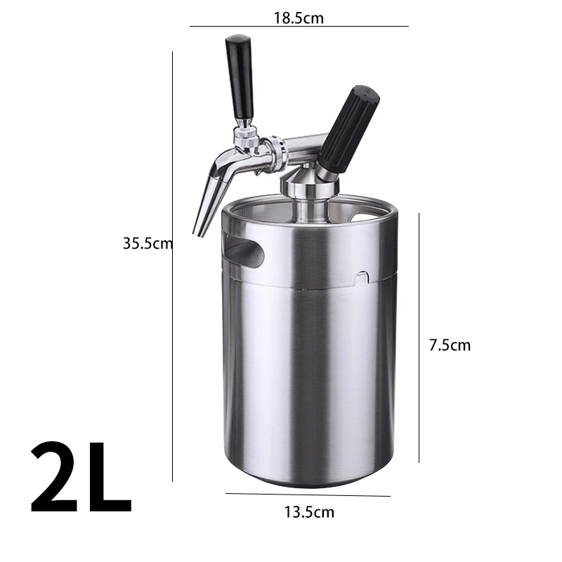 Nitrogen Coffee Pot Cold Brew Coffee Maker Stainless Steel With Convenient Faucet Sanitary Corrosion Resistant