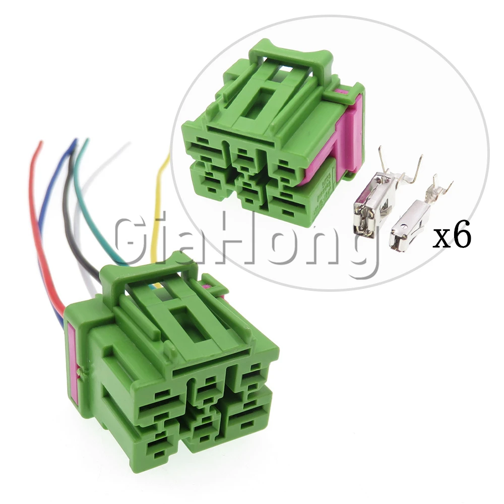 1 Set 6 Ways 4F0937741F Car Starter Large Current Wire Harness Socket 4F0937731 Auto Plastic Housing Composite Connectors