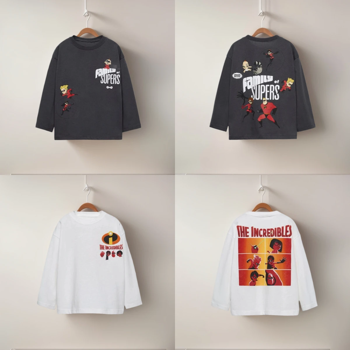 

Brand CHILDREN Long Sleeve Tshirt Cartoon Print Round Neck Tops Early Spring Clothes For Child All-match Tops Loose Thin Tees
