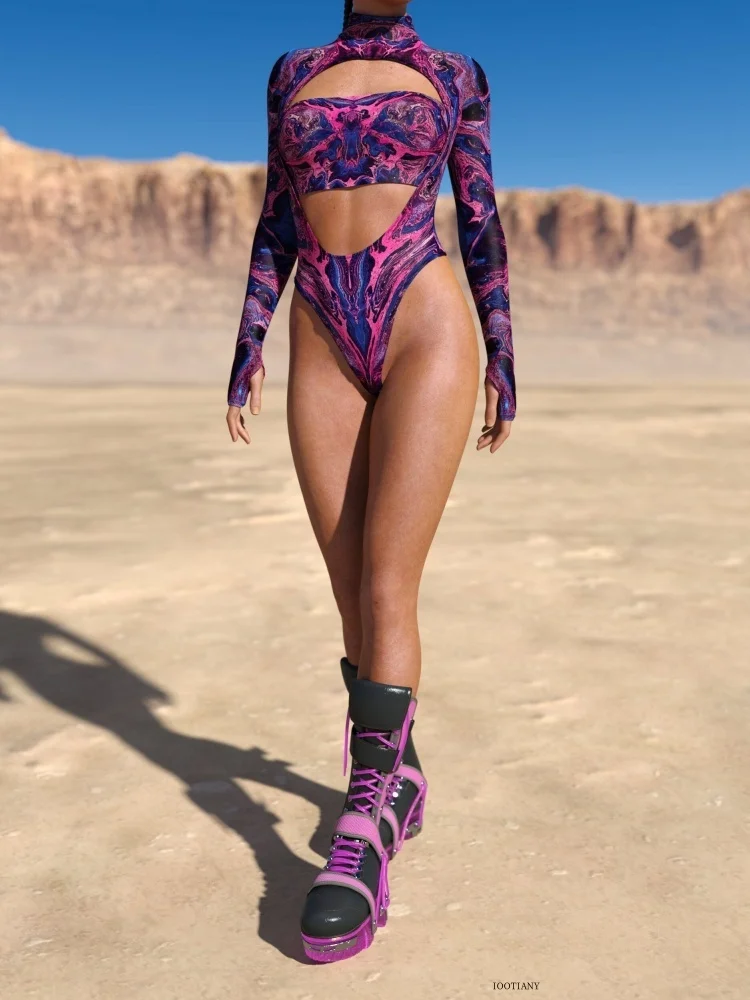 Sun God Bunter Jumpsuit für Damen, sexy Zentai-Anzug, Jumpsuit für Karneval, Halloween, Cosplay, Bühnenkostüm, Party-Badeanzug – Detail 25