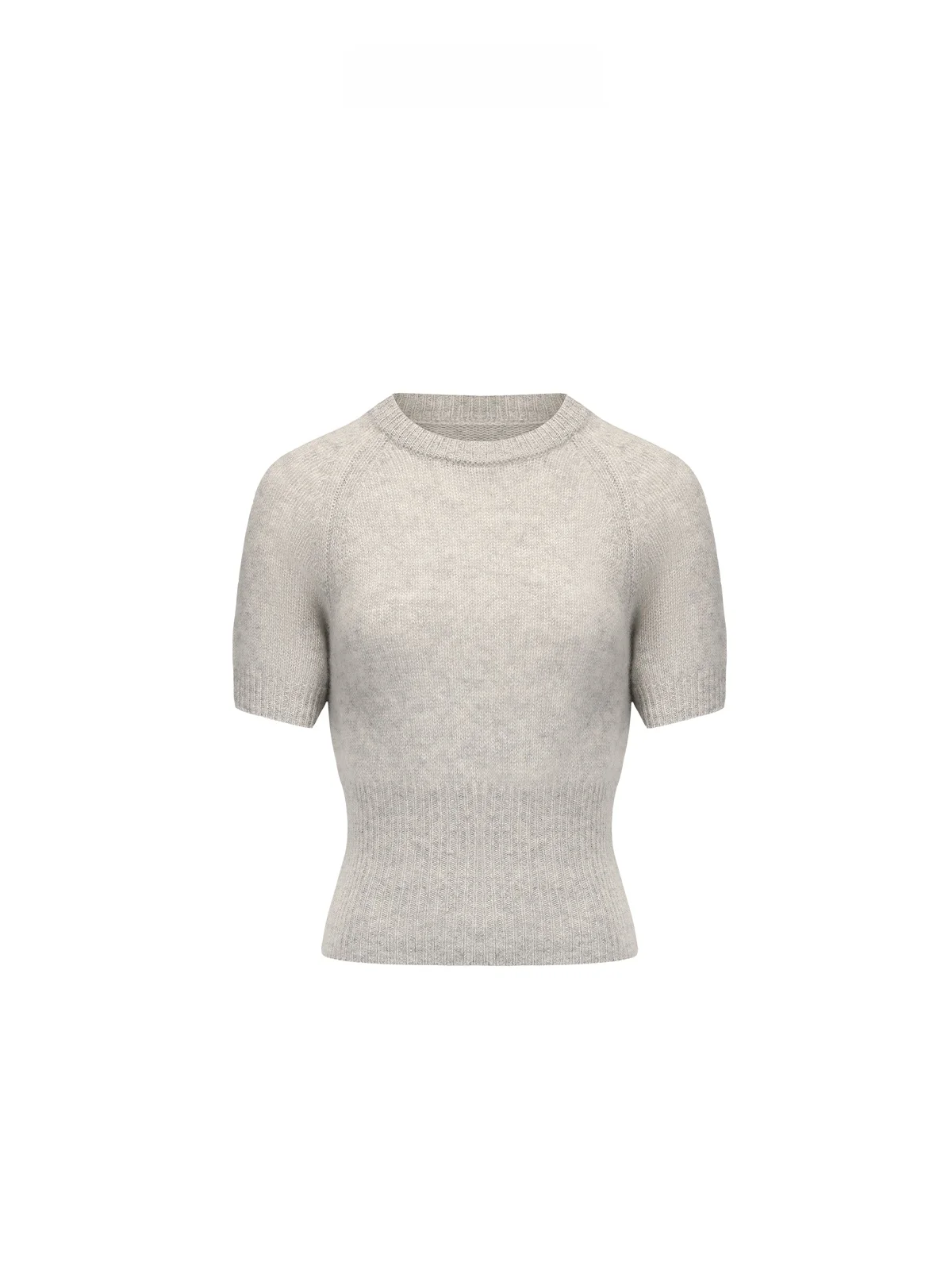 

Женский вязаный свитер Pure Camere с круглым вырезом, облегающий, для осени и зимы, повседневный, однотонный