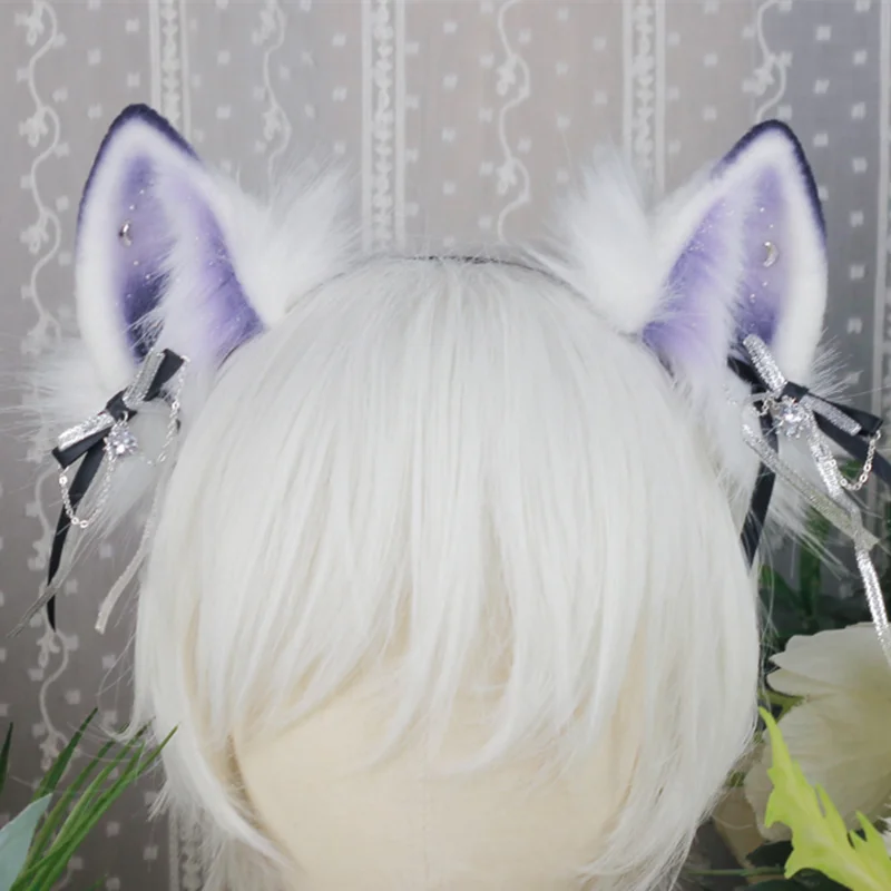 

original design Handmade custom Halloween cosplay Christmas gift Alaska animal ear dog cat ear hair hoop lolita clip accessories