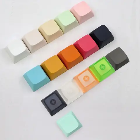 XDA Profile PBT Keycaps Mechanical Keyboard 1U Ball Print Blank Customized Gamer Mixed Color Keycaps Mx Switches XDA Height
