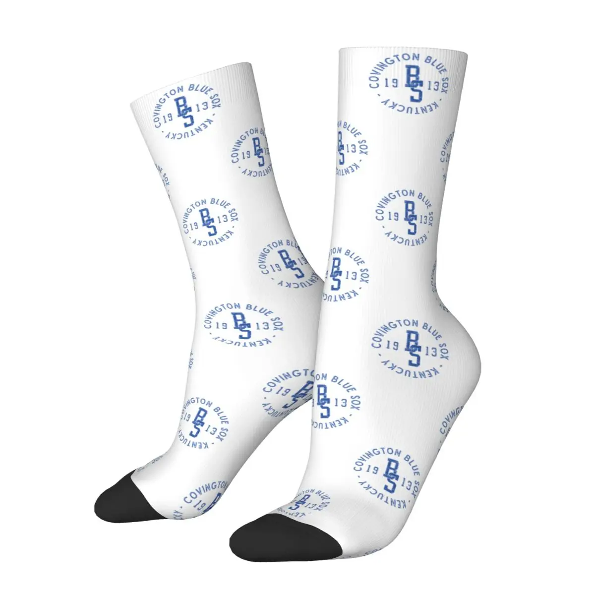 Covington Blue Sox Federal League Baseball Socks Harajuku Stockings All Season Long Socks Accessories for Man's Woman's Gifts