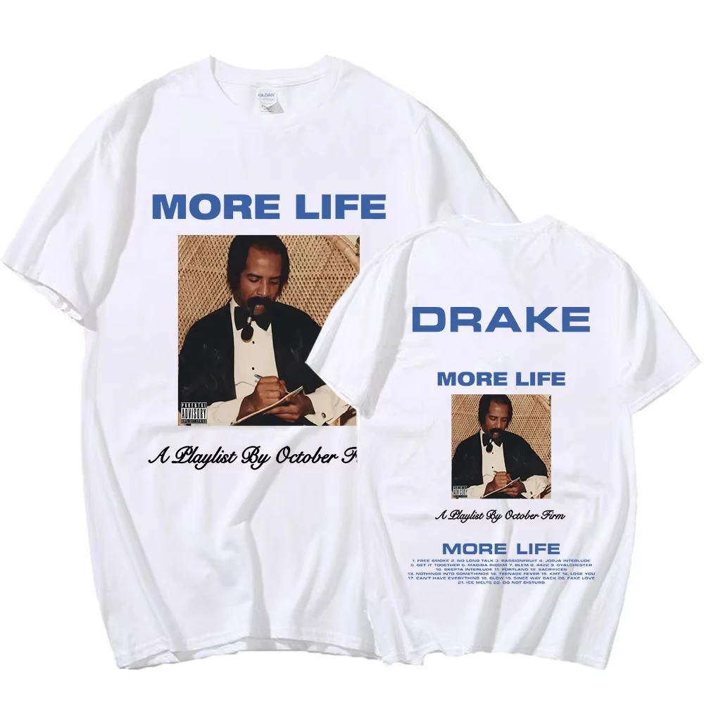 2026 Summer Hot Sale Drake More Life T-shirt Men Women Vintage Hip Hop Streetwear T-shirt Trendy Harajuku Hip Hop Punk T-shirt