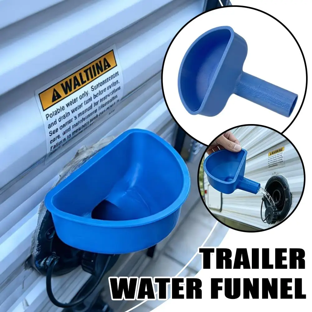 For RV Trailer Water Tank Funnel 3D Printed Universal Wide Application Easy Use Fresh Water Tank Filling Funnel RV Accessories