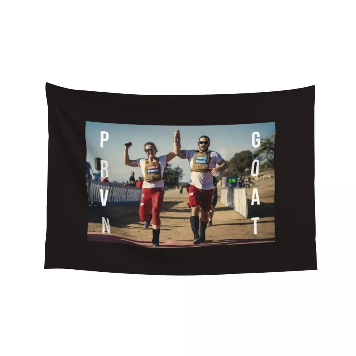 Tia-Clair Toomey and Mat Fraser - CrossFit - Прован - PRVN Greatest of All Time GOAT Color Гобелен Настенные гобелены Гобелен