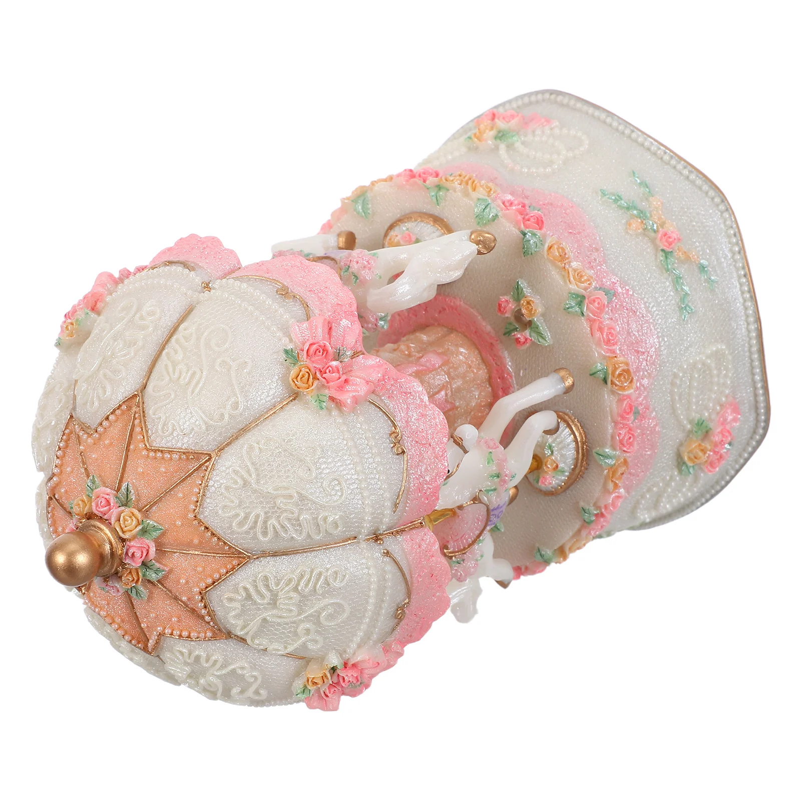 

Carousel Music Box Vintage Rotating Horse With Led Lights Wind Up Musical Decor For Holiday Tabletop Christmas Birthday Gift