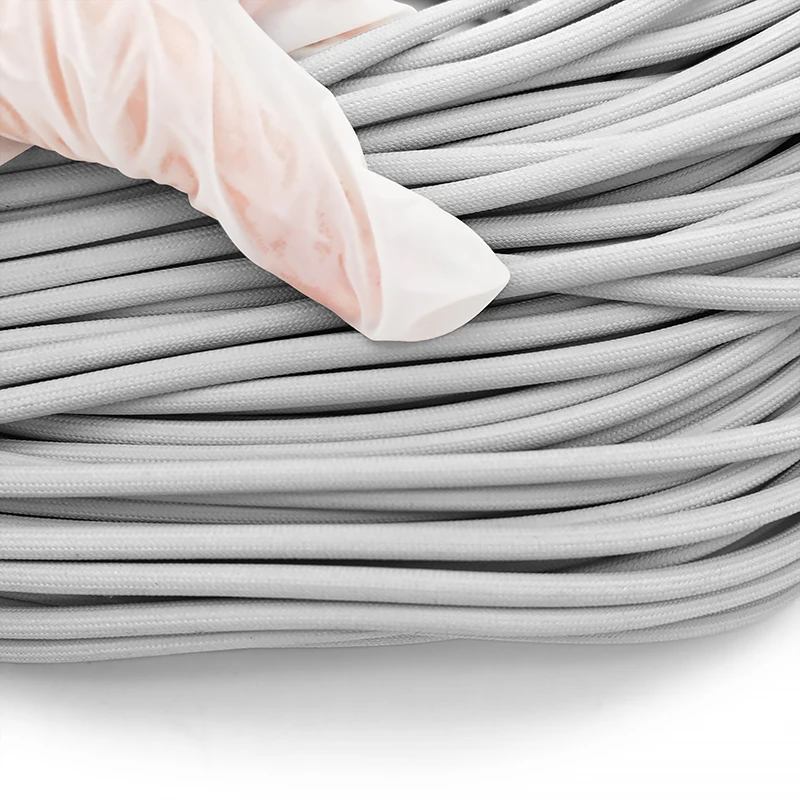 

5 метров, 800 градусов C, высокотемпературная оболочка из стекловолокна, внутренний диаметр 4 мм, трубка из химического стекловолокна, изоляционная плетеная втулка