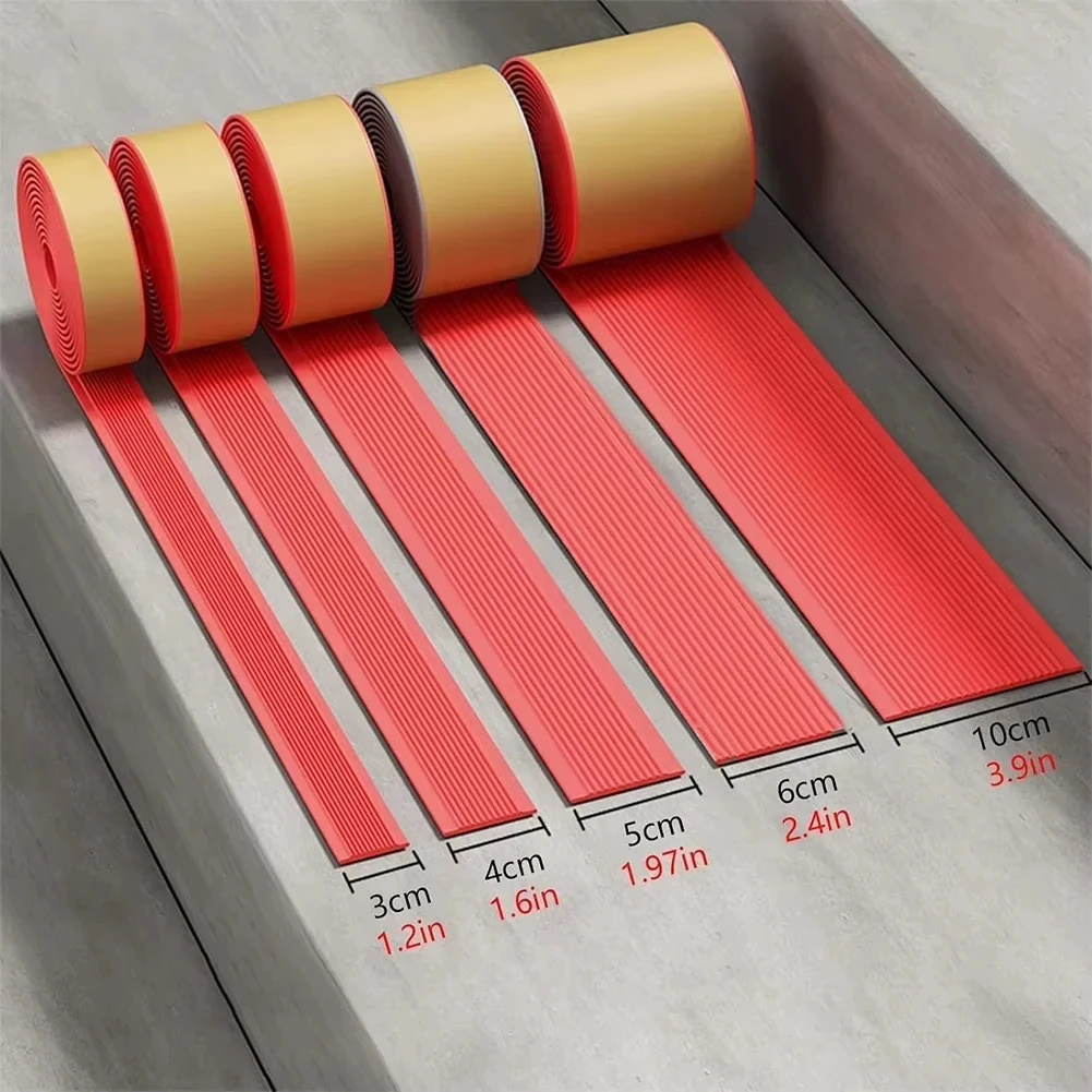 PVC Stair Edging Self-adhesive Anti-Slip Stair Tape Treads Carpet Floor Sticker Safety Waterproof Floors Ground Sealing Strip