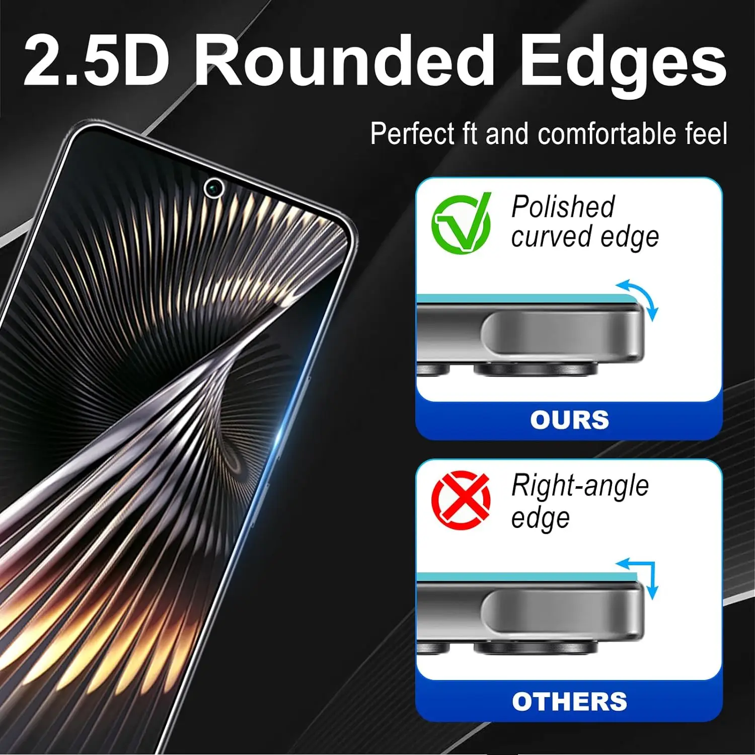 

2/4Pcs HD Screen Protector For Xiaomi POCO F6/F6 Pro Tempered Glass Film