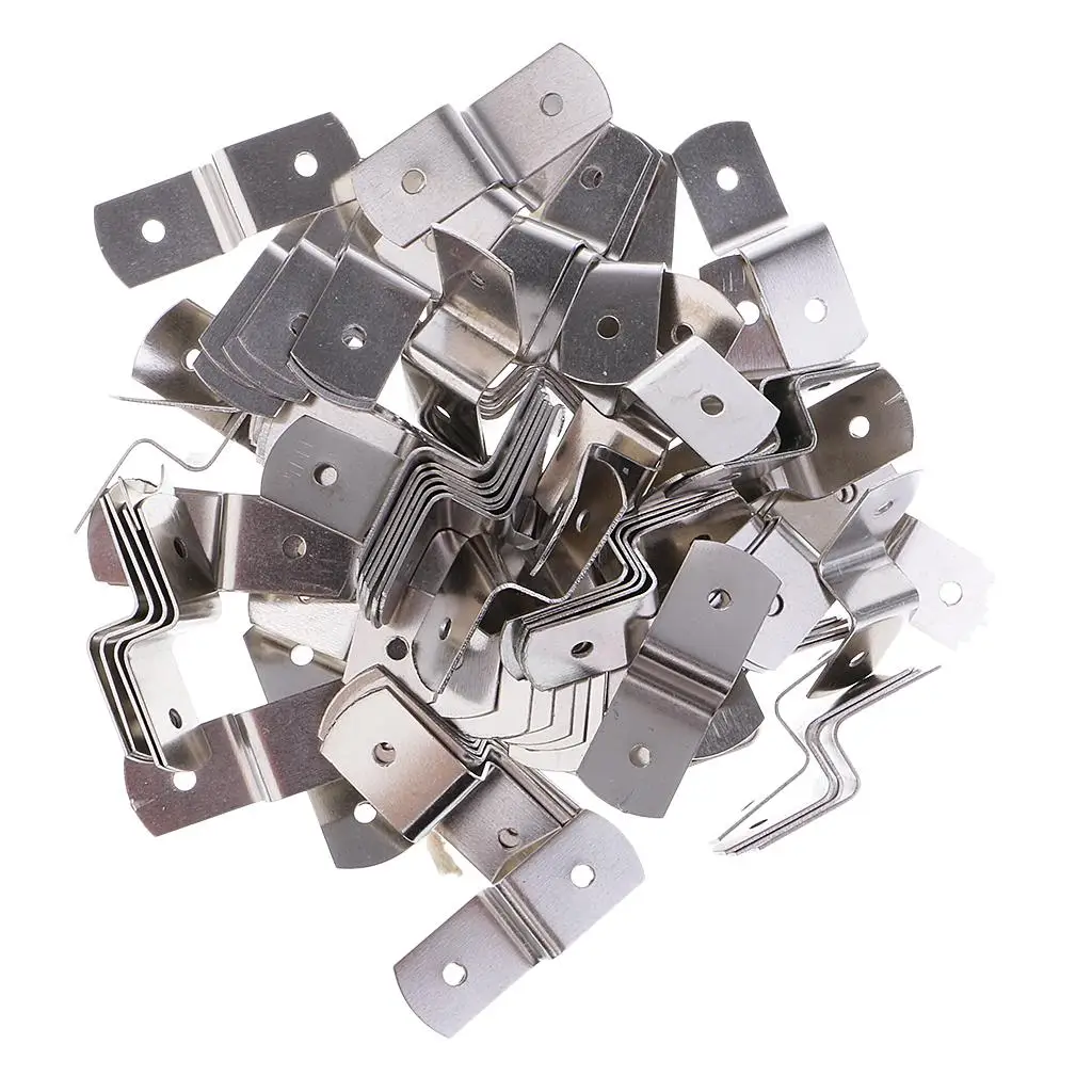 Metal Offset Canvas Clips Silver Photo Frame Mounting Brackets for Wooden Frame for Canvas 50x70cm