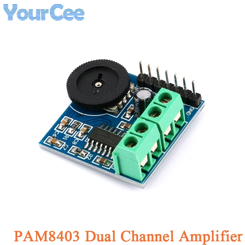 PAM8403 2*3W Mini Dual Channel Amplifier Module Digital Amplifier Board with Volume Adjustment