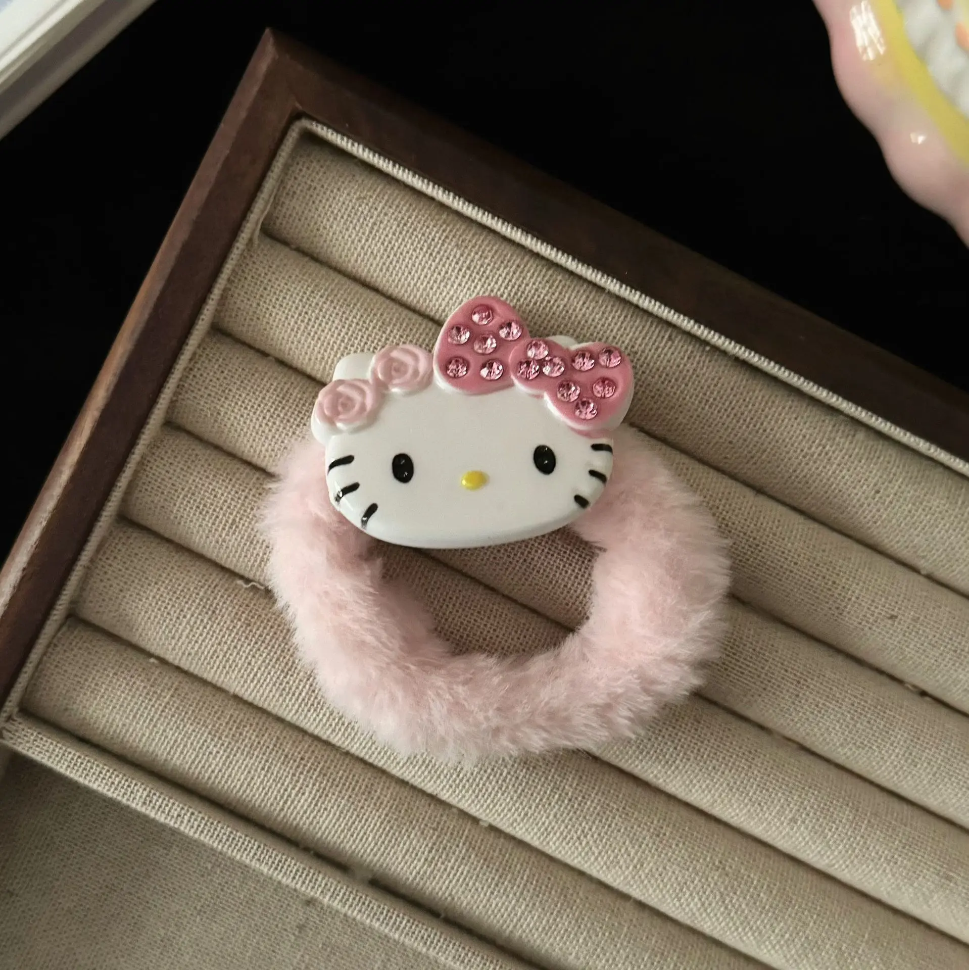 2/4 قطعة Kawaii ل مرحبا كيتي دبوس الشعر الفتيات الحلو لطيف الكرتون الانفجارات الجانب كليب الإبداعية غطاء الرأس للأطفال هدايا عيد ميلاد