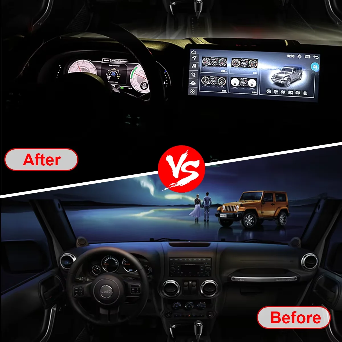 

Аксессуары для салона автомобиля, система Linux для Jeep Wrangler JK 2011-2017, цифровой кластерный прибор, спидометр, виртуальный кабин