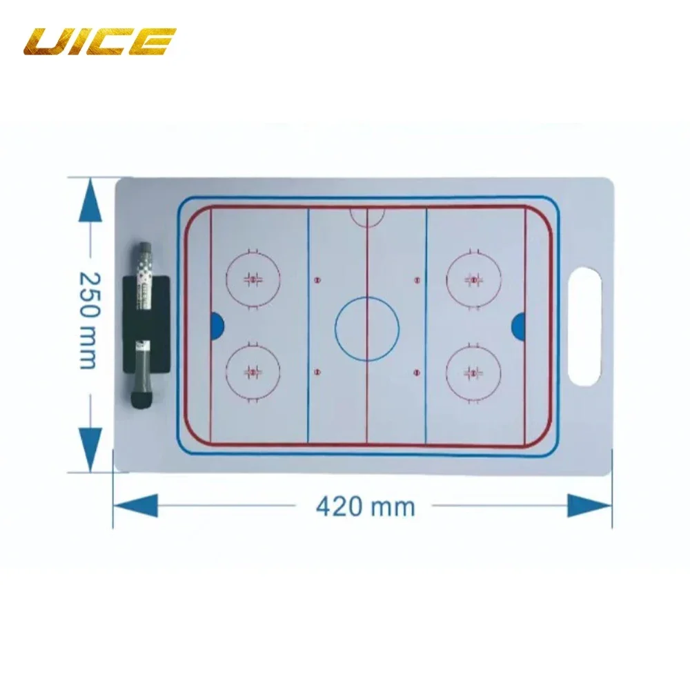 Ice Hockey Tactical Board Ice Hockey Accessories Erasable Reusable Hockey Training Portable Coach Strategy Display Board