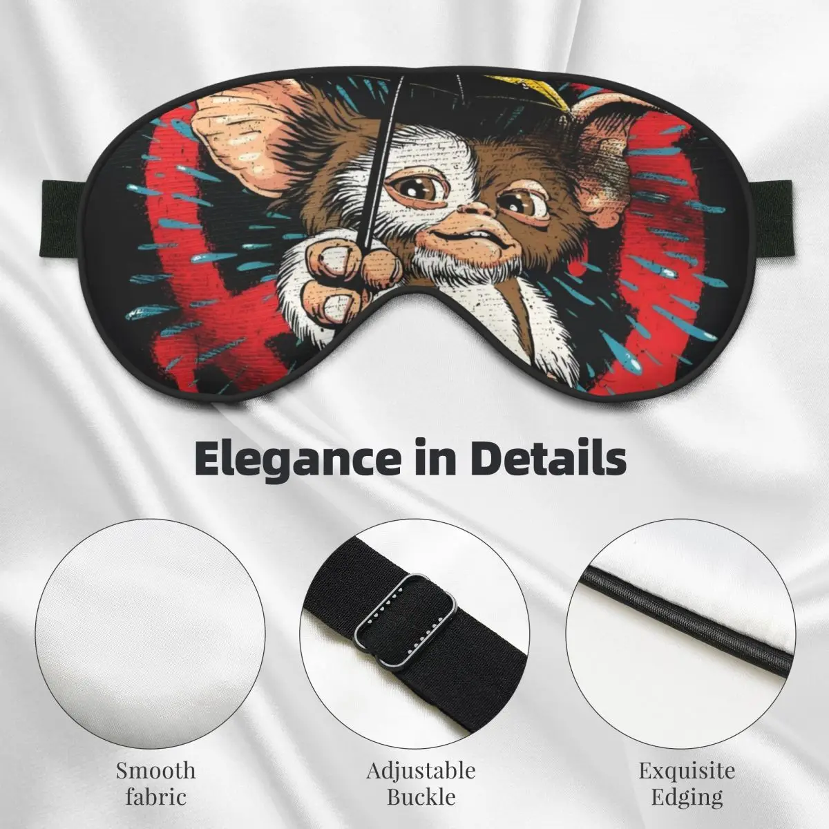 G-Gremlinses أقنعة العين الناعمة اثنين من الجانبين موغواي الوحش الرعب الرجعية الخيال العلمي الغمامة للفندق الإبداعية كتلة خارج بقع العين الخفيفة