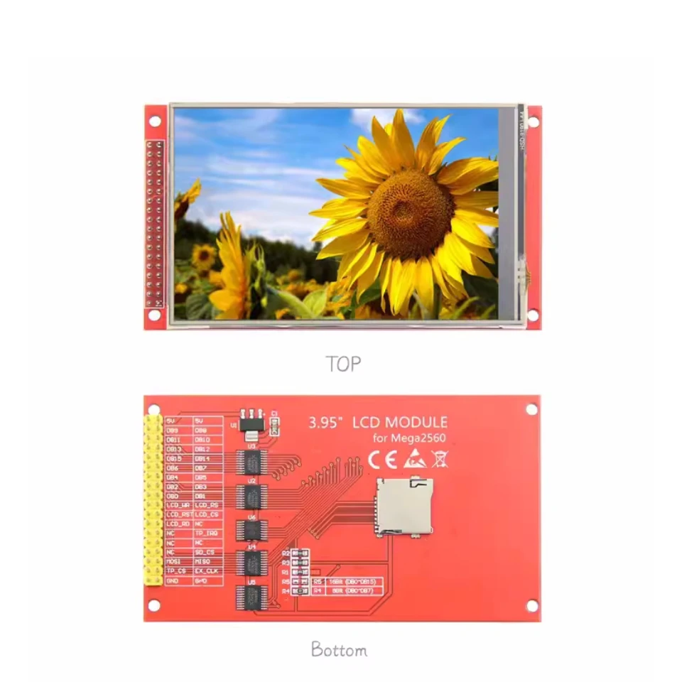 3,95 "/4,0" pulgadas 320*480 ILI9488 TFT Color LCD pantalla Módulo de visualización con Panel táctil para Arduino UNO Mega2560 de 8 bits