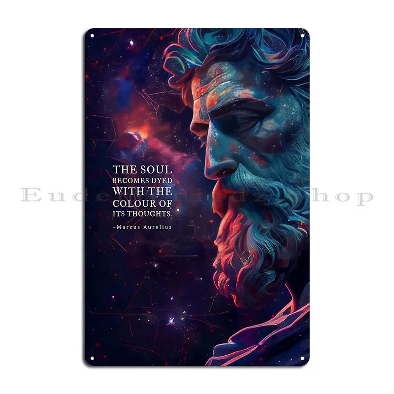 Marcus Aurelius Quote Stoicism Stoic Quotes Metal Plaque Poster Customized Wall Mural Garage Club Decoration Tin Sign Poster