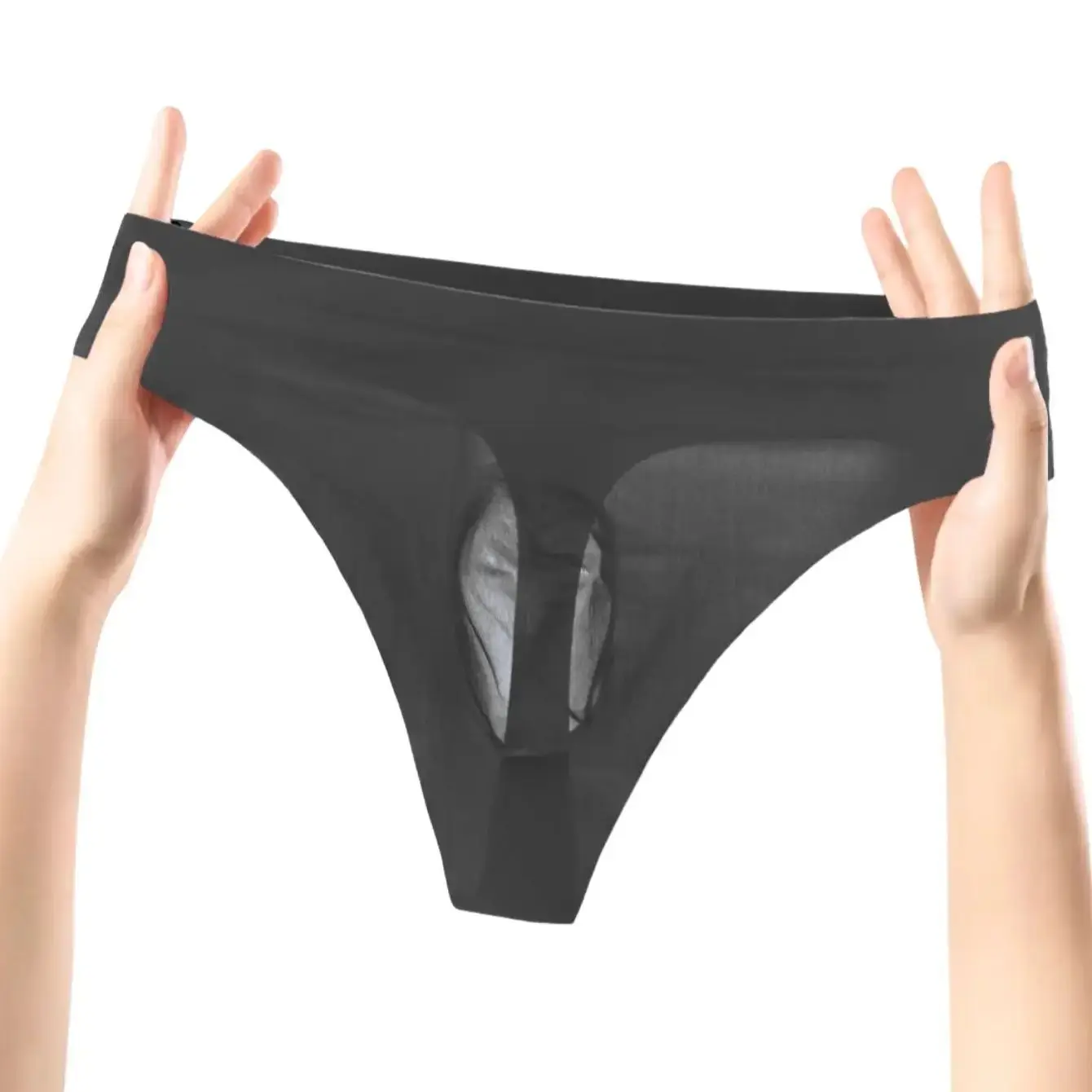 

Мужские сексуальные полупрозрачные стринги из ледяного шелка (1 шт.) – охлаждающие, дышащие, влагоотводящие, мягкие, повседневные, с низкой посадкой