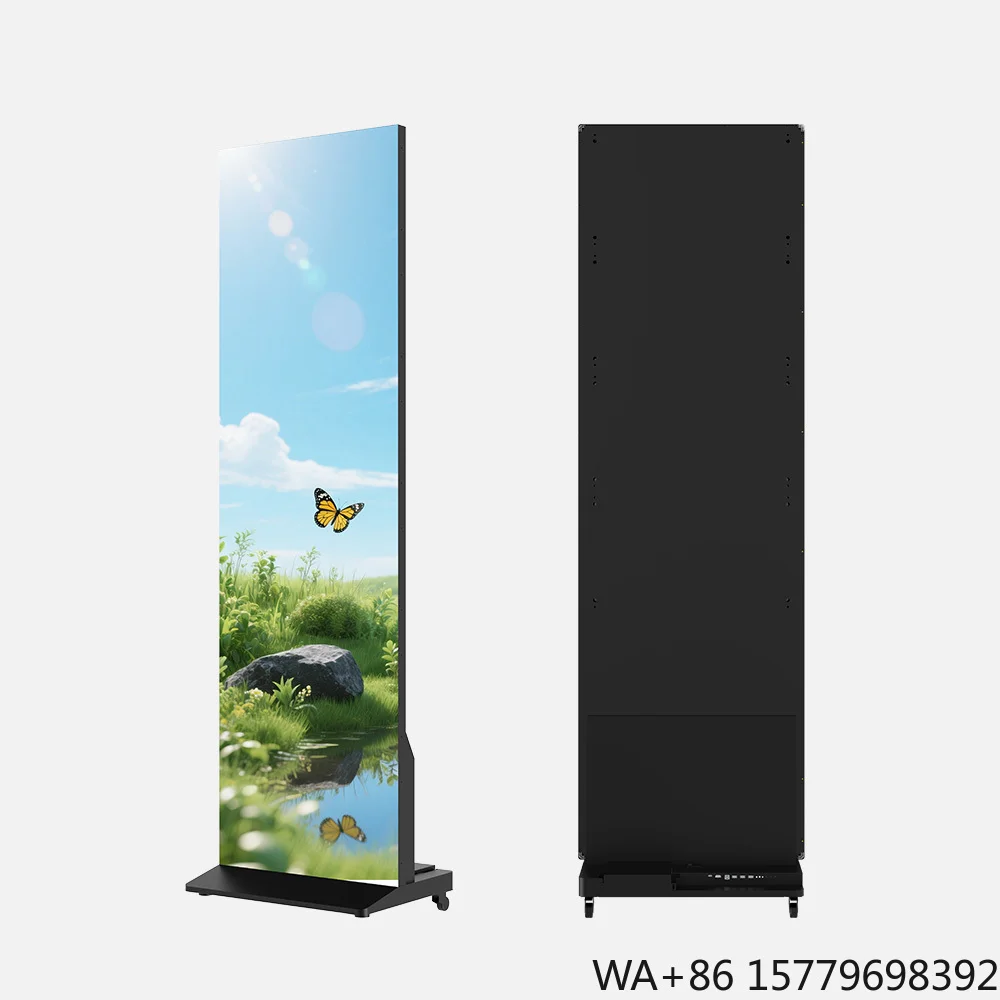 Riotouch 2026 New 4K Ultra Slim LED Poster Display Digital Advertising Screen Seamless Splicing for Mall Exhibition Office