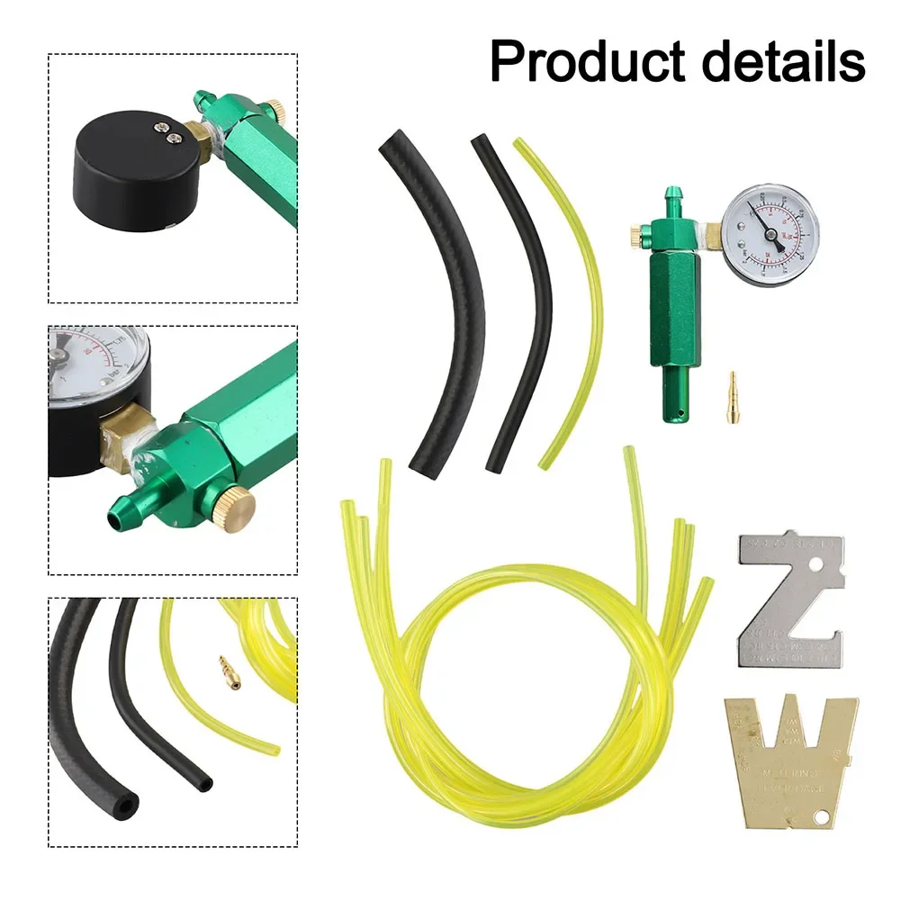 1set Carburetor Leak Detector 0~20psi Carburetor Pressure Gauge Tester For 57-21 57-21-1 With Metering Lever Adjustment Tools