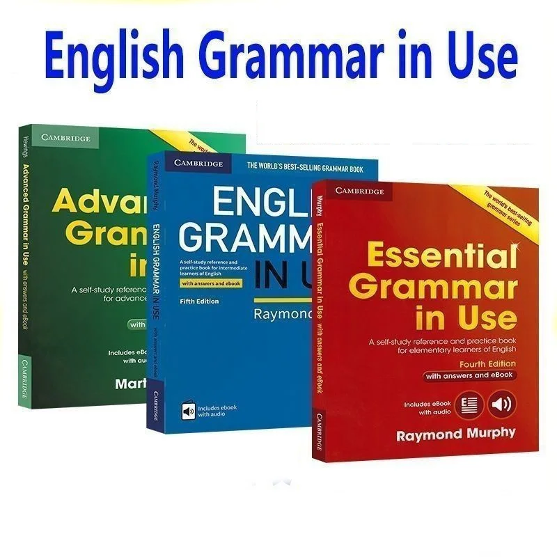 Gramática de inglés Cambridge para principiantes, intermedios y avanzados, Gramática de inglés esencial avanzada en uso, Libros