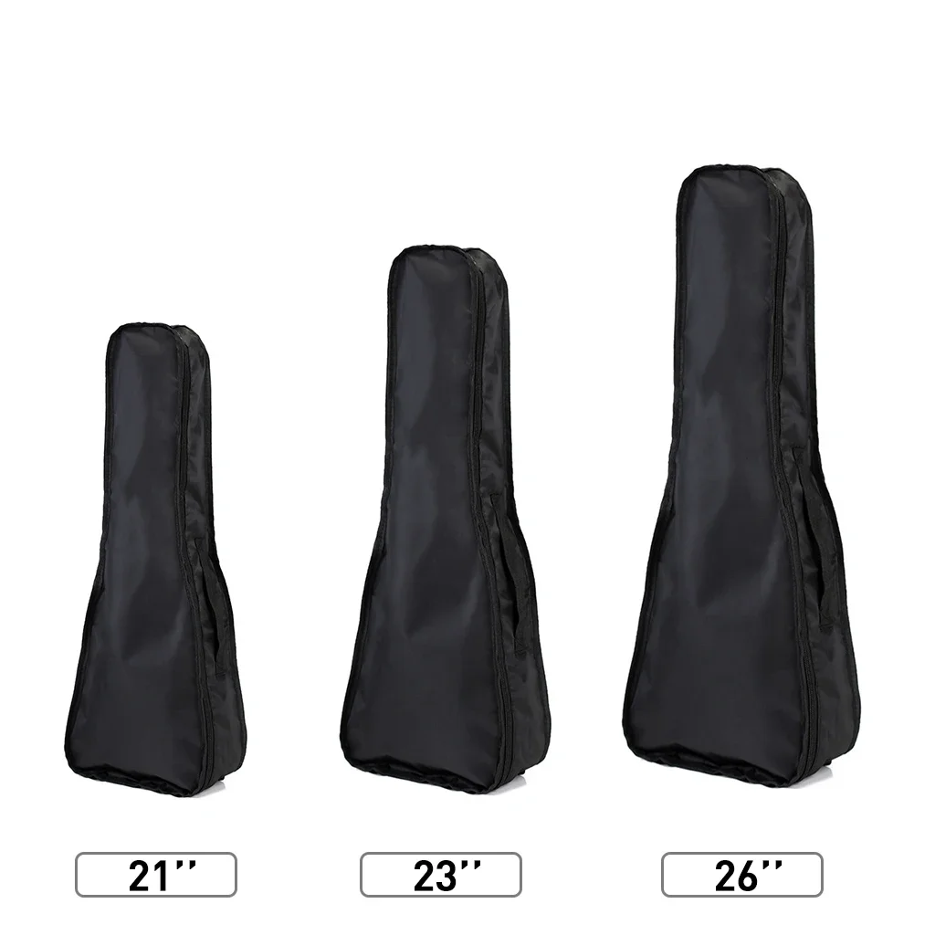 LOOK 21/23/26Inch Ukulele Bag Black Portable Case Ukulele Carry Bags Single Backpack Soprano/Concert/Tenor Ukulele Gig Bag