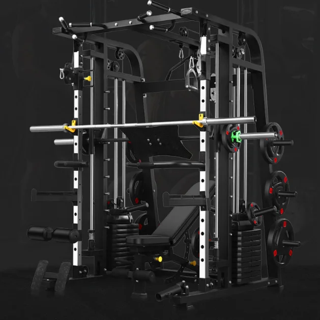 YTYIN All In One Gym Smith Machine 2025 Multi Functional Weight Lifting Training Smith Machine Power Cage Squat Rack
