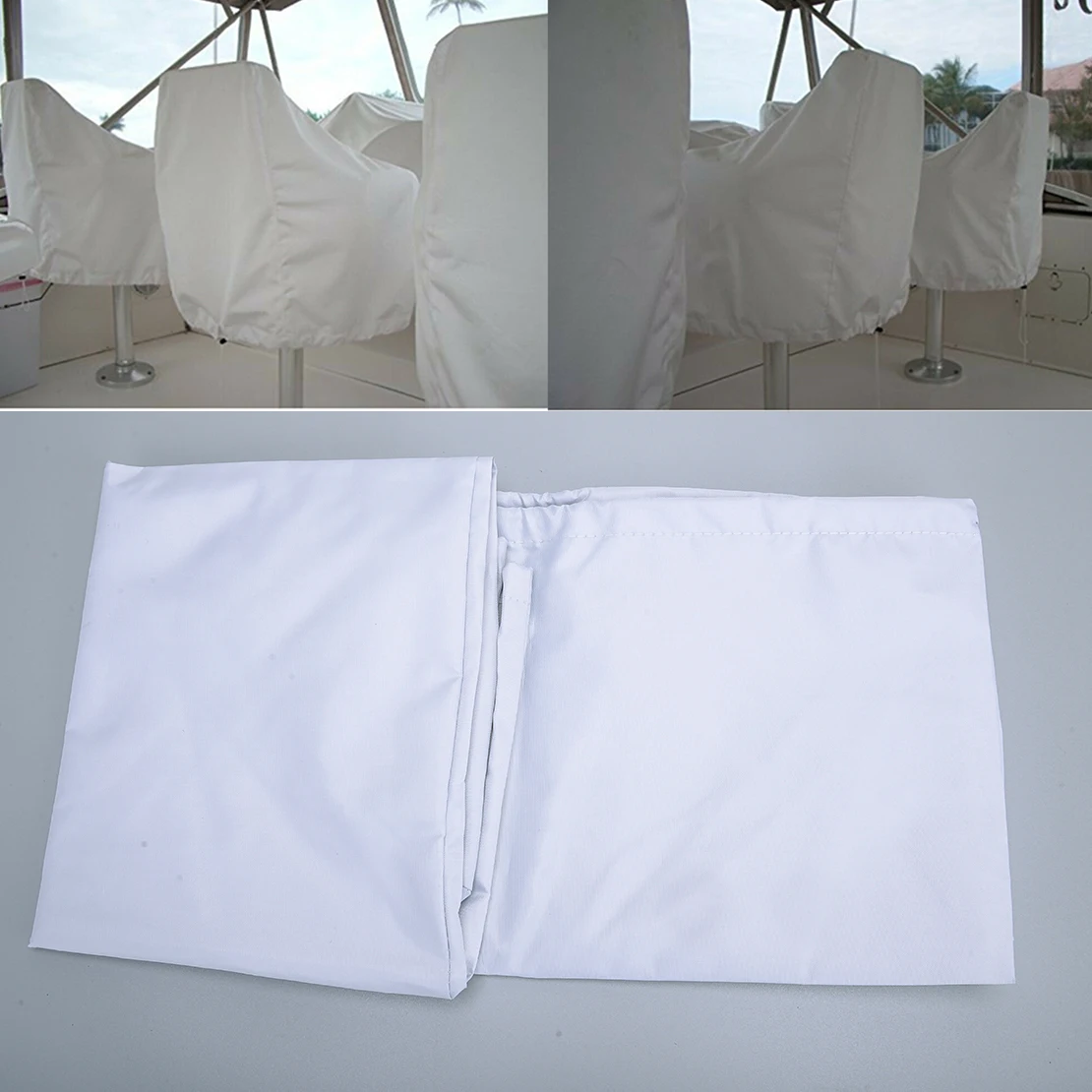 Waterproof Outdoor Yacht Ship Boat Seat Cover Protection Elastic Closure UV Resistant 210D 56x61x64cm