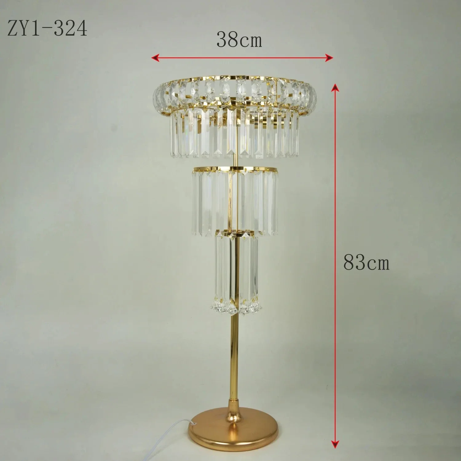 12 Pcs Gold Crystal Flowe Vase Wedding Decoration Table Centerpieces Candelabra Birthday Party Flower Vase Holder Home Decor