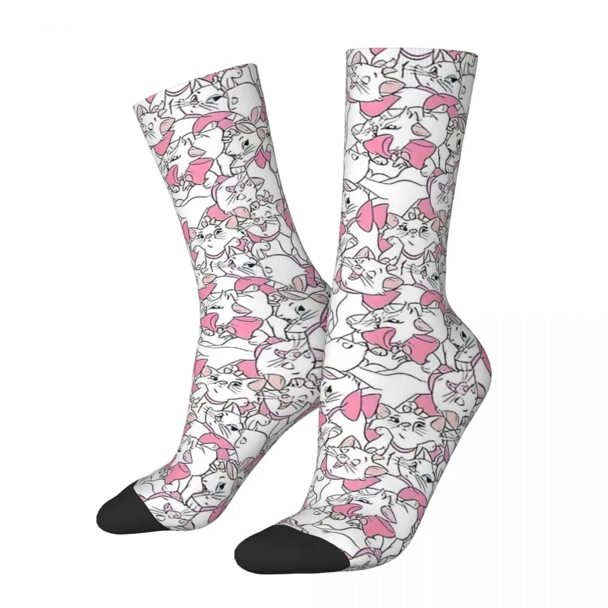 Medias Marie Cat MINISO para hombre, calcetines transpirables Harajuku, calcetines de diseño antideslizantes para ciclismo de otoño, Idea de regalo