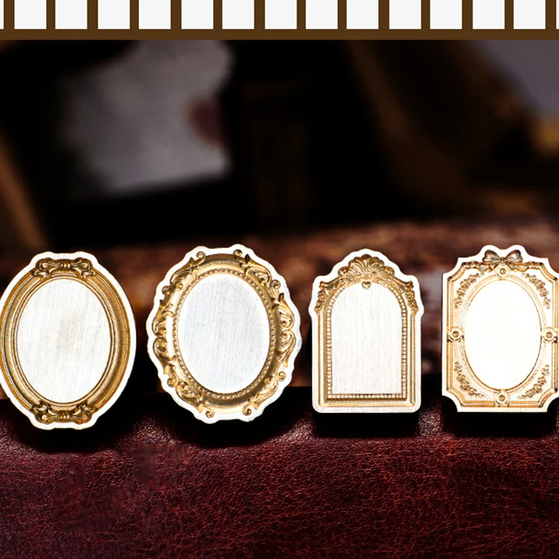 Wax Stamp Seal Fire Paint Vintage Brass Photo Frame Aristocratic Butterfly Embossed DIY Decoration Handbook Gift Stamps