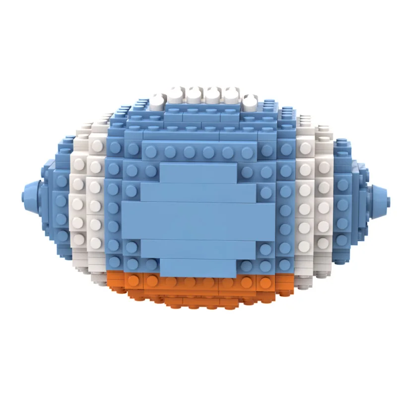 DIY Sports Match Game Ball Construction Set Rugby Athlete Fan Gift Building Bricks Toy